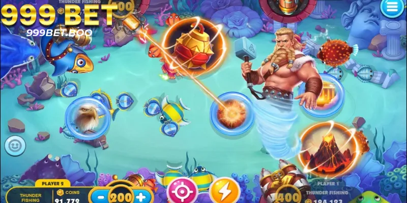 999bet chia phòng chơi bắn cá thành nhiều cấp